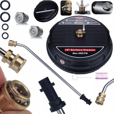 ROSFIX Set pribora za čišćenje JetLine T-Racer 15", kompatibilno s Kärcher K2–K7, lance 34 cm